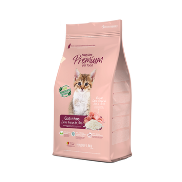 Сухой корм для котят happyOne Premium Kitten с домашней птицей 1,5 kg 5600760440549 фото
