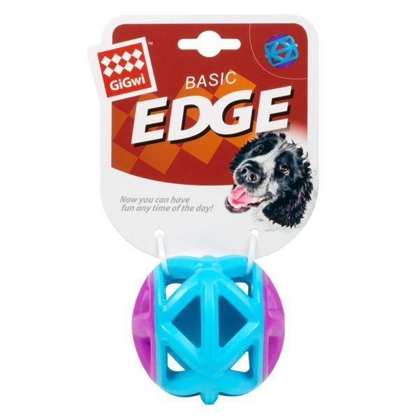 Іграшка для собак - М'яч GiGwi Basic Edge блакитний 2348 фото