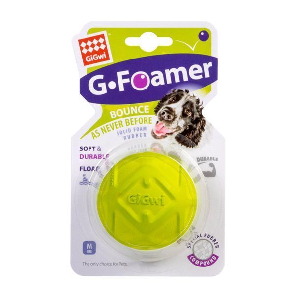 Игрушка для собак - Мяч полнотелый GiGwi G-foamer 2332 фото