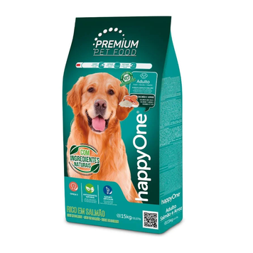 Сухий корм для собак happyOne Premium з лососем та рисом 15 kg 5600760440877 фото