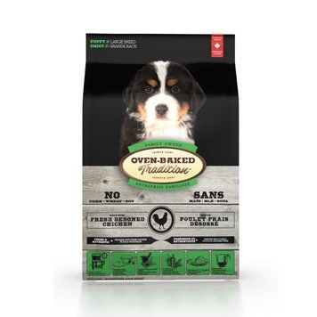 Сухий корм для цуценят Oven-Baked Tradition PUPPY Large Breed Chicken &mdash; вигляд упаковки спереду