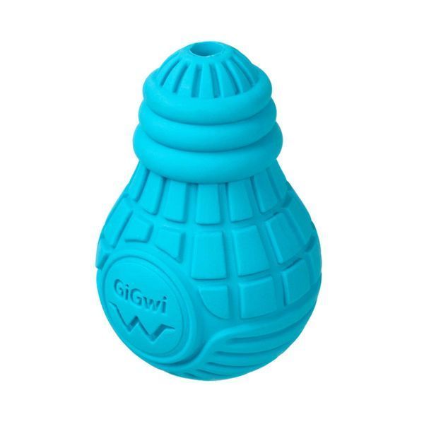 Іграшка для собак - Лампочка GiGwi Bulb Rubber блакитна - S (9 см) 2336 фото