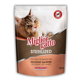 Сухий корм для стерилізованих котів Morando Migliorgatto Sterilized з лососем 400 g 01487 фото