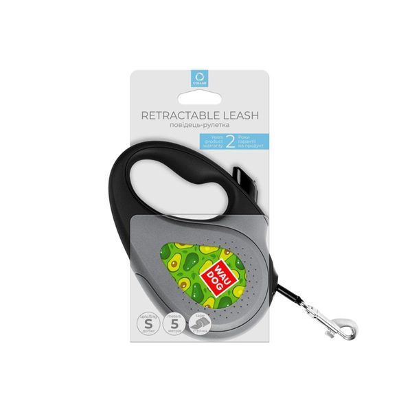 Рулетка для собак вагою до 15 kg WAUDOG R-leash S - Авокадо 8124-0048-01 фото