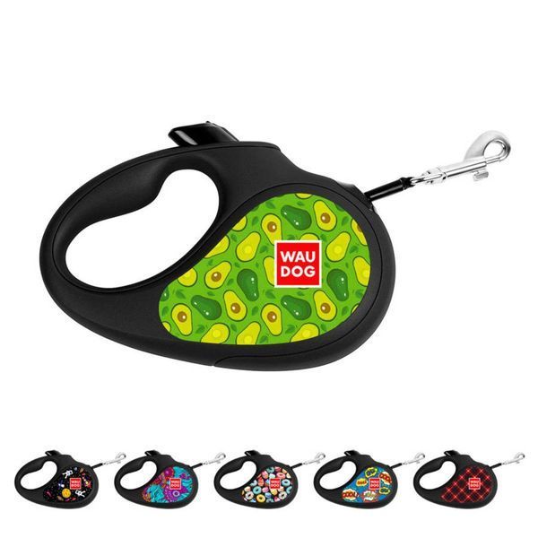 Рулетка для собак вагою до 15 kg WAUDOG R-leash S - Авокадо 8124-0048-01 фото