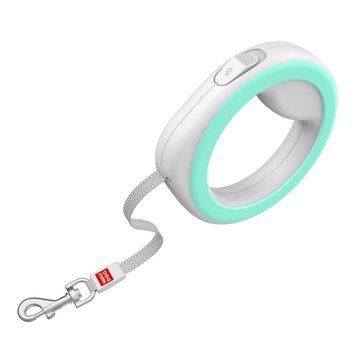 Кругла рулетка для собак вагою до 40 kg - WAUDOG R-leash (салатова) 81275 фото