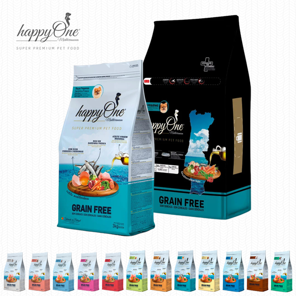 Сухой корм для собак мелких пород happyOne Mediterraneum Small Breeds со свежей сардиной 3 kg 5600758049389 фото