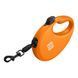 Рулетка с контейнером для пакетов WAUDOG R-leash для собак весом до 12 kg - S (оранжевая) 26274 фото