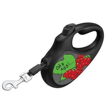Рулетка для собак вагою до 25 kg WAUDOG R-leash M - Калина 8125-0228-01 фото