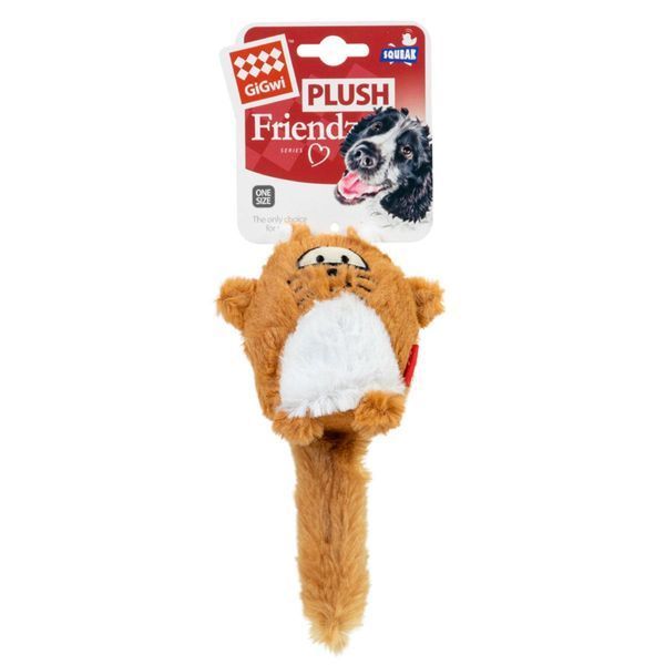 Игрушка для собак - Лиса с большой пищалкой GiGwi Plush friendz 75220 фото