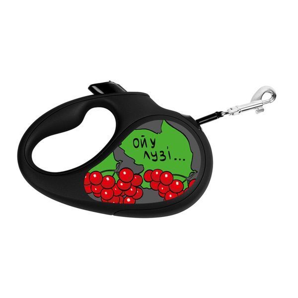 Рулетка для собак вагою до 25 kg WAUDOG R-leash M - Калина 8125-0228-01 фото