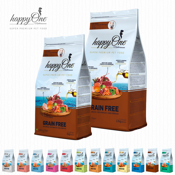 Сухой корм для собак happyOne Mediterraneum с ягнёнком 3 kg 5600758049235 фото