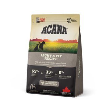 Сухий корм для дорослих собак із зайвою вагою ACANA Light & Fit Recipe 2 kg - 1