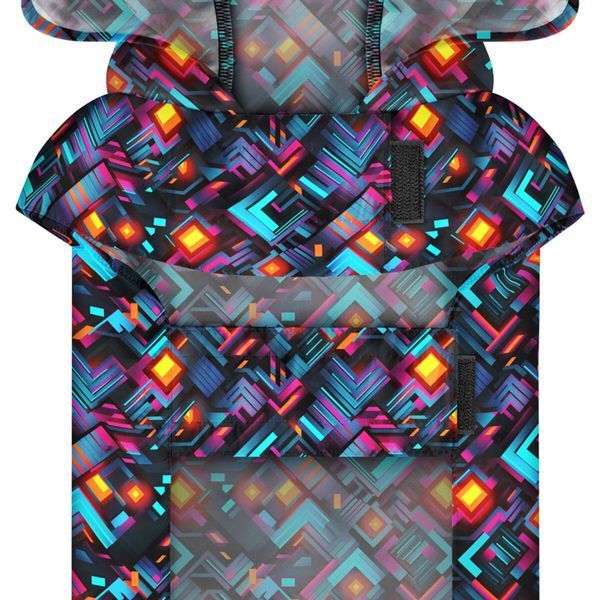 Дощовик для собак WAUDOG Clothes Нескінченні світи - XS 29 (з капюшоном) 355-4058 фото