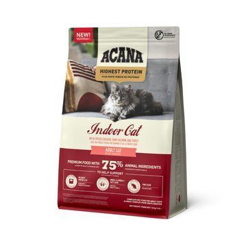 Сухий корм для котів ACANA Highest Protein Indoor Cat з куркою, лососем та фореллю 1,8 kg - 1