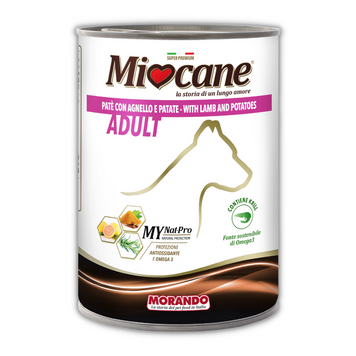 Консерви для собак Morando Miocane з ягням та картоплею 400 g 08330 фото