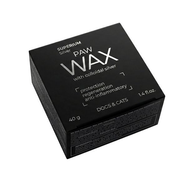 Віск для лап собак і котів SUPERIUM Silver Paw Wax з колоїдним сріблом &ndash; фірмова упаковка 40 г