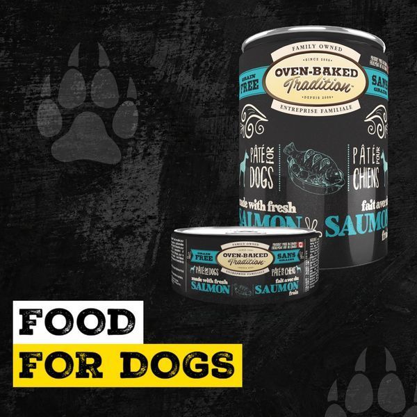 Oven-Baked Tradition Dog Salmon wet dog food pate packaging