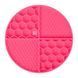 Килимок для злизування і повільного харчування WAUDOG Silicone рожевий (круглий) 23507 фото