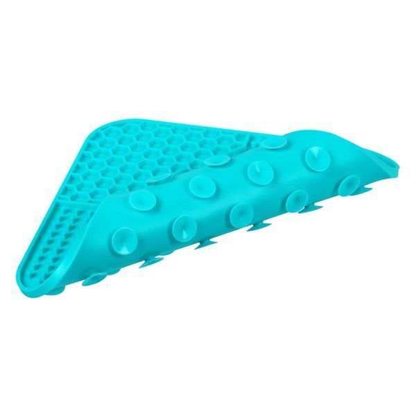 Килимок для злизування і повільного харчування WAUDOG Silicone блакитний (квадратний) 23522 фото