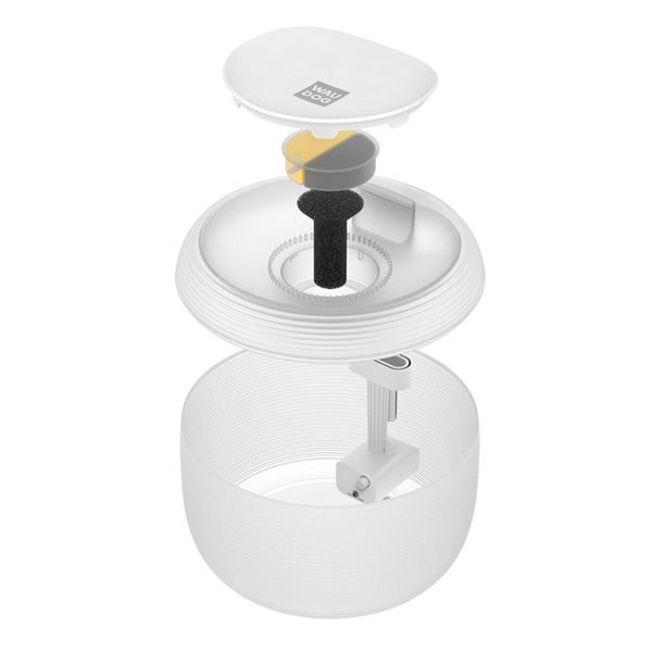 Автоматичний фонтан-поїлка з підсвіткою WAUDOG Device білий (2,5 л) 506915 фото