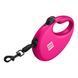Рулетка с контейнером для пакетов WAUDOG R-leash для собак весом до 12 kg - S (розовая) 26277 фото