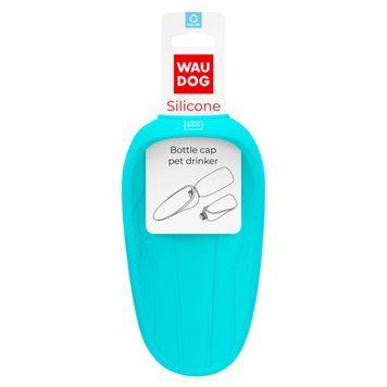 Поилка-насадка на бутылку силиконовая WAUDOG Silicone голубая 50772 фото