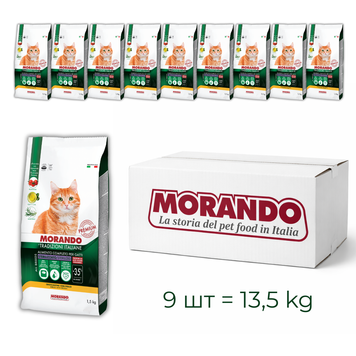 Сухий корм для стерилізованих котів Morando Tradizioni Sterilized з куркою 9 шт*1,5 kg (13,5 kg) 02772-9 фото