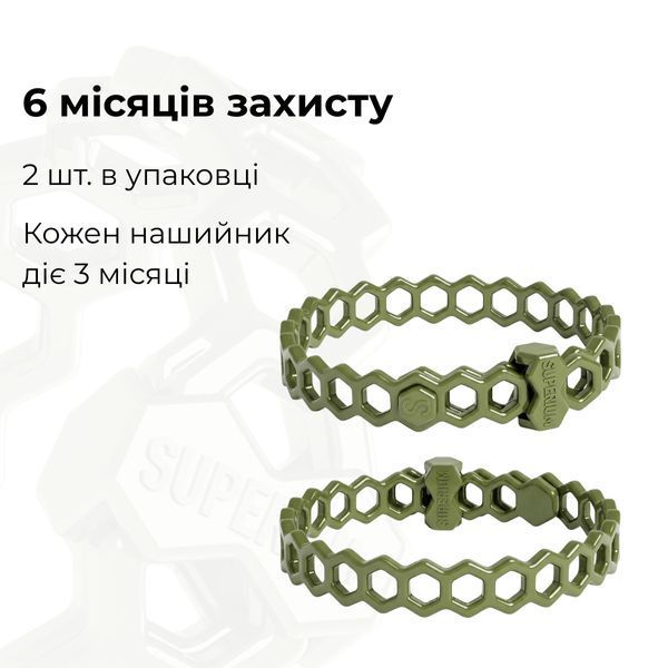 Репелентні нашийники SUPERIUM Blocker Bio &mdash; 2 штуки в упаковці, захист до 6 місяців