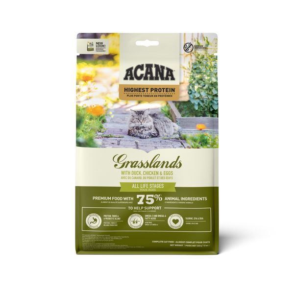 Сухий корм для котів ACANA Grasslands курка, індичка, качка, риба 340 g - 2